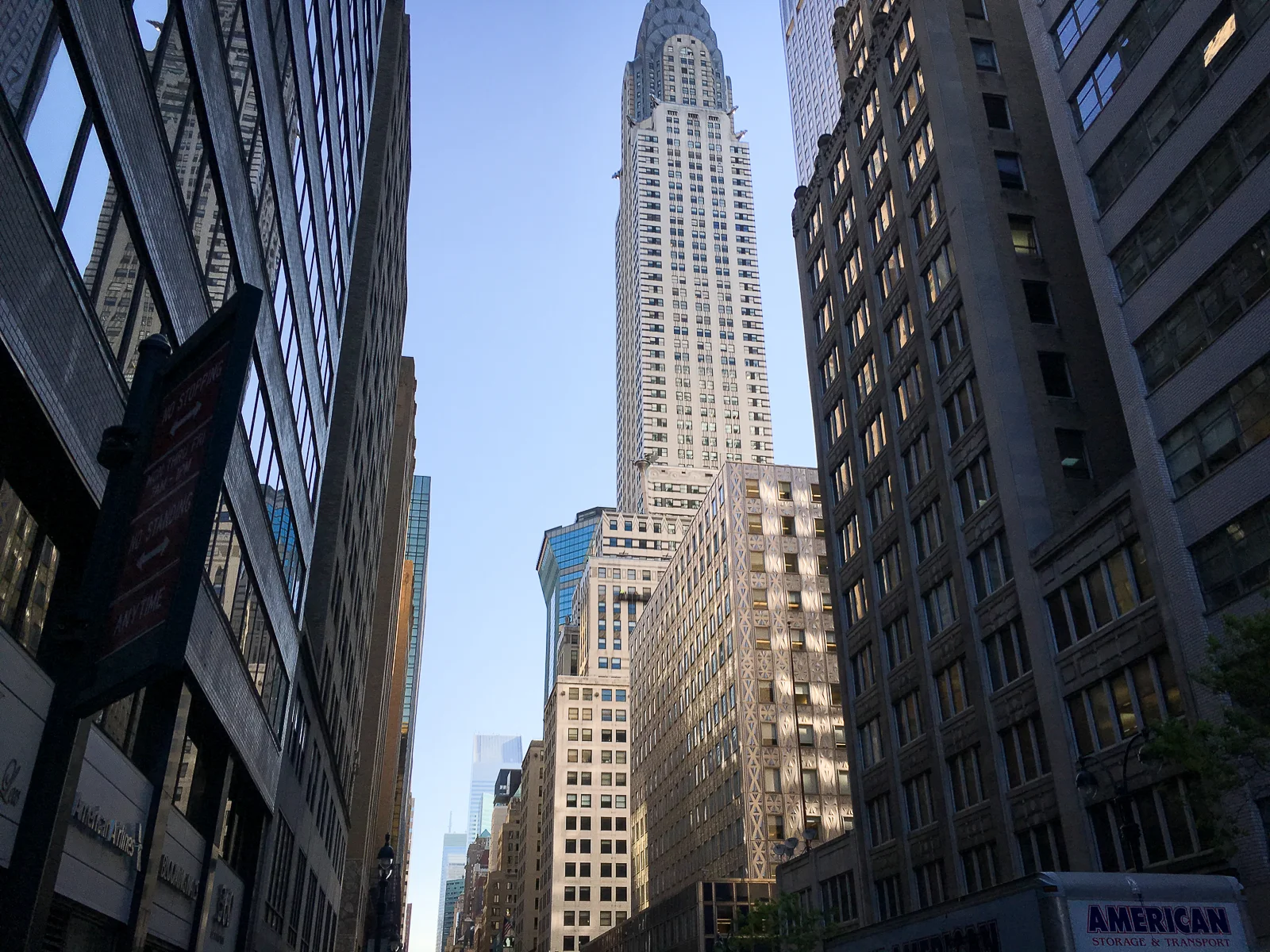 Chrysler Building Art Deco Wolkenkratzer in der 42nd Street in Midtown Manhattan New York City