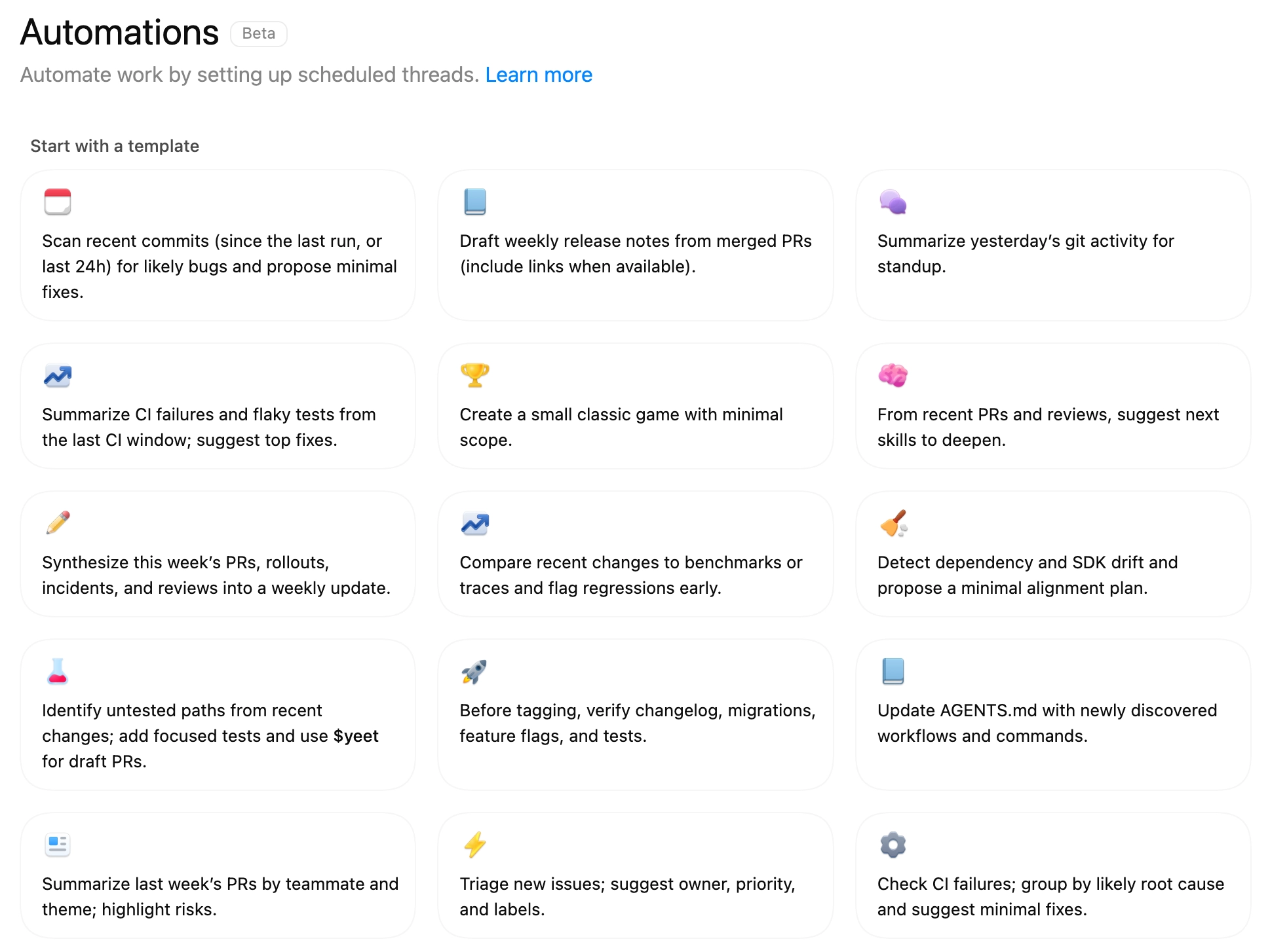 Codex App Automations Dashboard