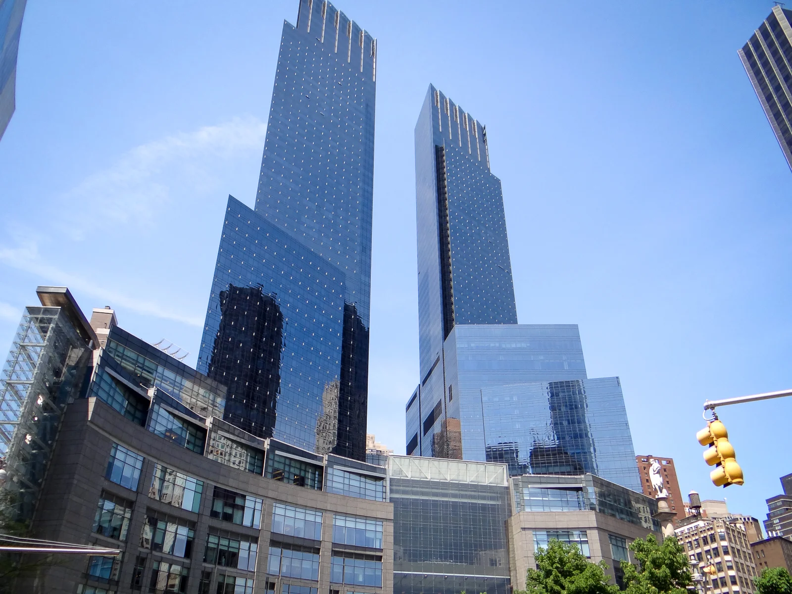 Time Warner Center TĂĽrme am Columbus Circle in Midtown Manhattan New York City