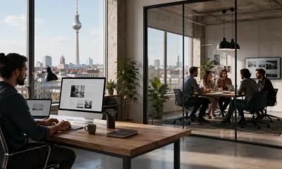 Berliner Skyline am Alexanderplatz – Webdesign Berlin zwischen Freelancer und Agentur