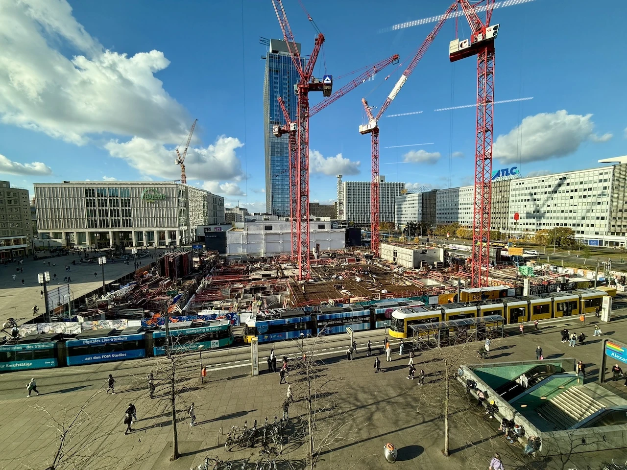 Baustelle des ALX Covivio Tower am Alexanderplatz