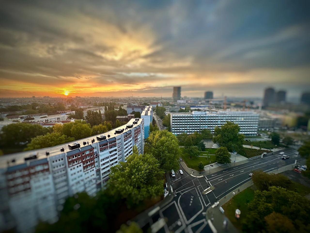 Blick über Berlin Friedrichshain